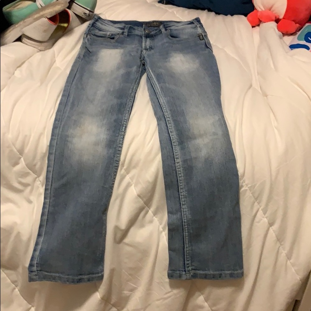 Silver jeans never worn